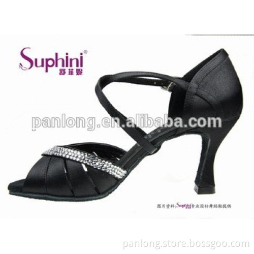 Suphini Rhinestone Shoes, Woman Nude Salsa Dance Shoes